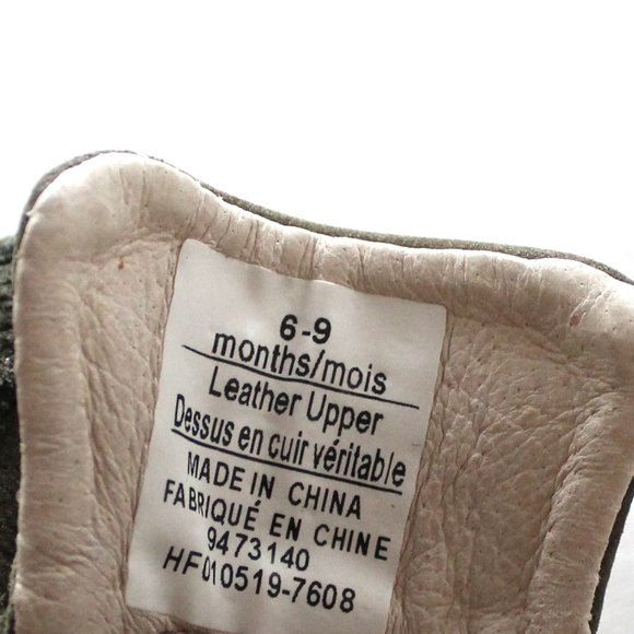 Robeez & Ellabonna Green & Brown Size 6-9 Months Leather Baby Shoes Bundle - Picture 5 of 9